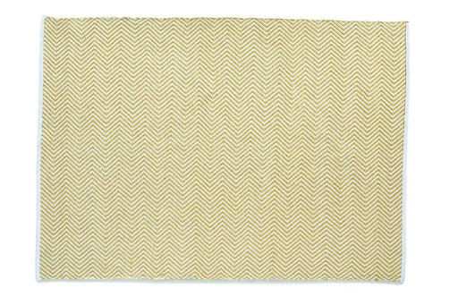 Origins hug rug woven herringbone gold Yellow Living Room Flat Weave Rug.