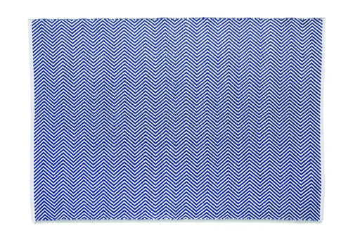 Origins hug rug woven herringbone navy Blue, Navy Living Room Flat Weave Rug.