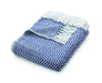 Origins hug rug woven herringbone navy Blue, Navy Living Room Flat Weave Rug.