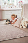 Hug Woven Herringbone Pink Rug