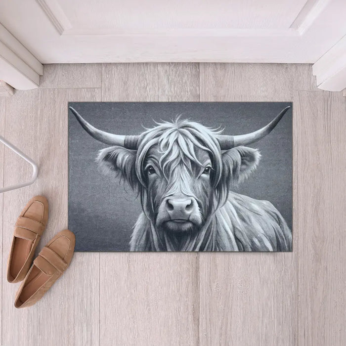 KNIGHTSBRIDGE  HIGHLAND COW GREY