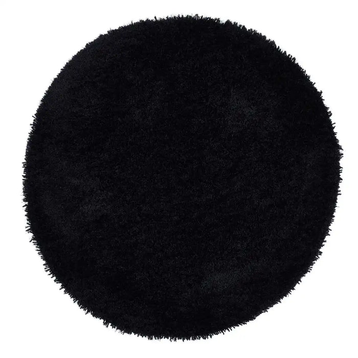 Origins chicago black Black Living Room Shaggy Rug.