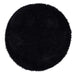 Origins chicago black Black Living Room Shaggy Rug.