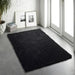 Origins chicago black Black Living Room Shaggy Rug.