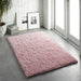Origins chicago rose Pink Living Room Shaggy Rug.