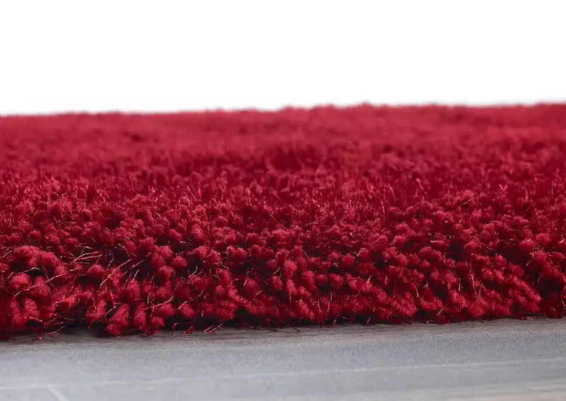 Origins chicago red Red Living Room Shaggy Rug.