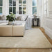 Rug Guru hush pebble Brown Living Room Wool Rug.