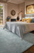 Rug Guru hush ice blue Blue Living Room Wool Rug.