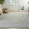 Nourison infinite ift02 grey Grey Living Room Moroccan Rug.