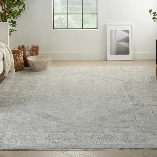 Nourison infinite ift02 grey Grey Living Room Moroccan Rug.
