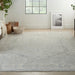 Nourison infinite ift02 grey Grey Living Room Moroccan Rug.