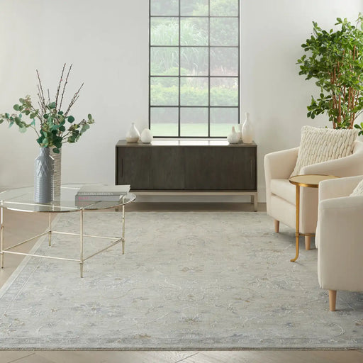 Nourison infinite ift04 light grey Grey Living Room Moroccan Rug.