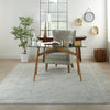 Nourison infinite ift05 blue Blue Living Room Moroccan Rug.