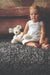 Rug Guru imperial guru dark mix Grey Living Room Wool Rug.