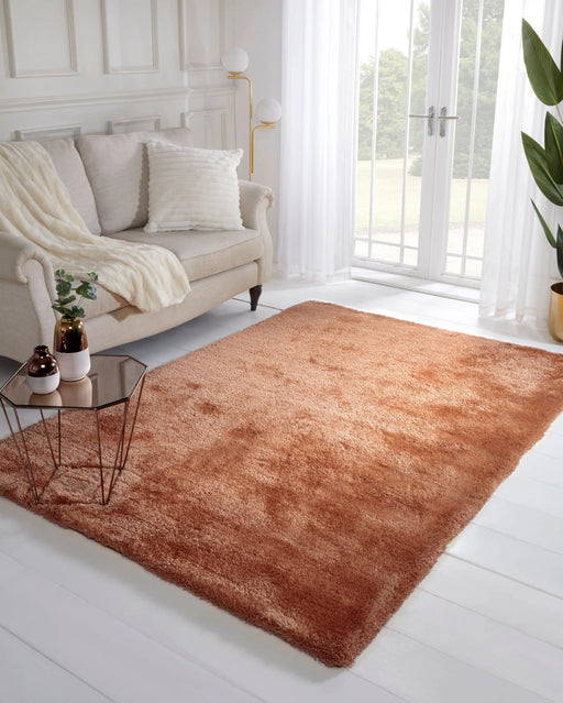 HMC indigo beige Beige Living Room Shaggy Rug.