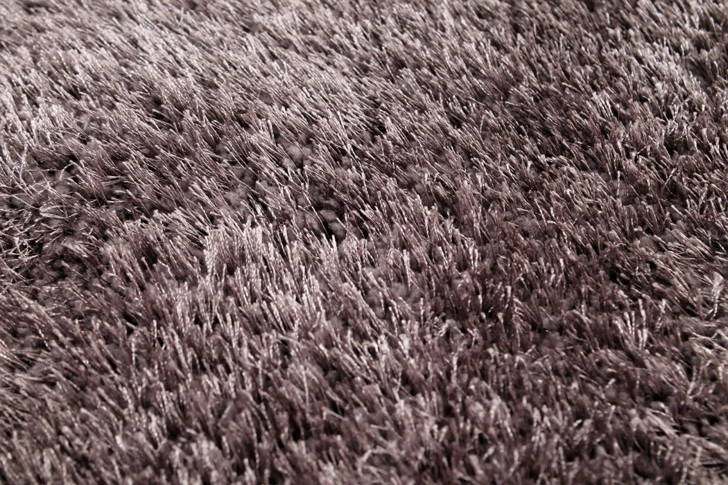 HMC indigo grey Grey Living Room Shaggy Rug.