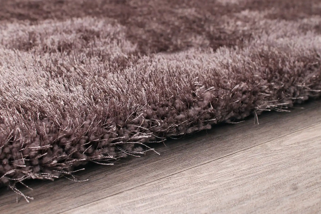 HMC indigo grey Grey Living Room Shaggy Rug.