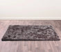 HMC indigo grey Grey Living Room Shaggy Rug.