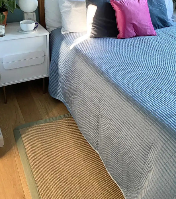 Photo by Lucy Gleeson, | Asiatic sisal linen sage Living Room Natural Fibre Rug.