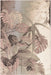 Agnella isfahan elish rose Multicoloured Living Room Floral Rug.