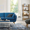 Agnella isfahan sense blue Blue Living Room Floral Rug.
