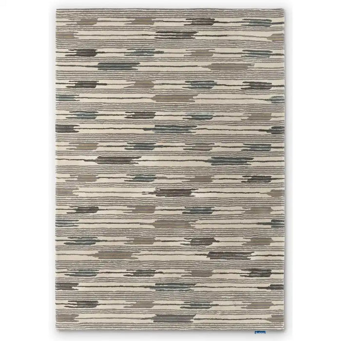 Sanderson sanderson ishi slate charcoal 146004 Grey Living Room Wool Rug.