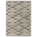 Sanderson sanderson ishi slate charcoal 146004 Grey Living Room Wool Rug.