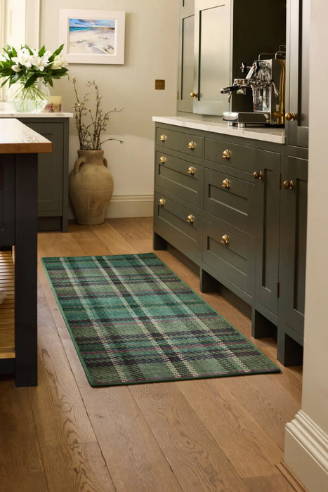 Eco Washable Isla Plaid Emerald Multi