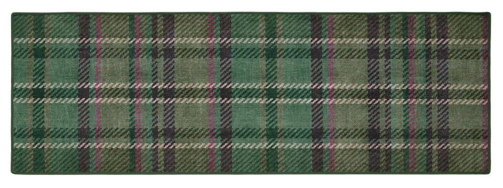 Eco Washable Isla Plaid Emerald Multi