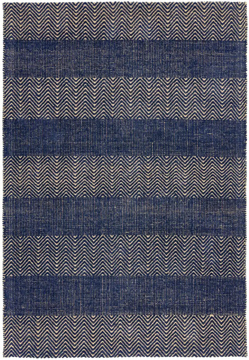 Asiatic ives modern rug blue Blue Living Room Striped Rug.