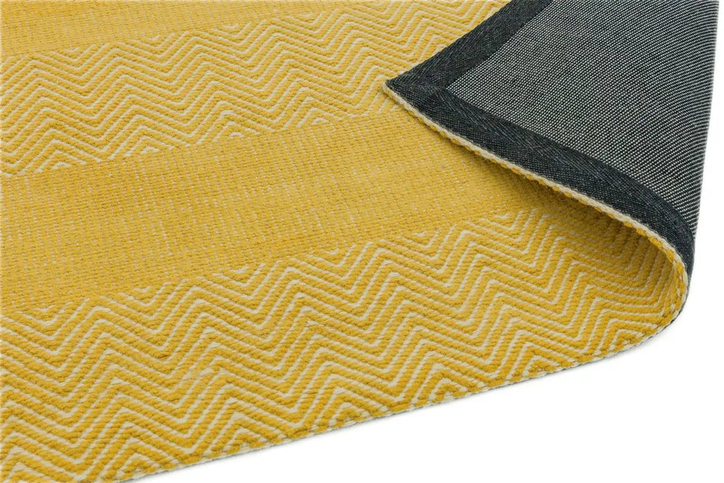 Asiatic ives modern rug yellow Yellow Living Room Striped Rug.