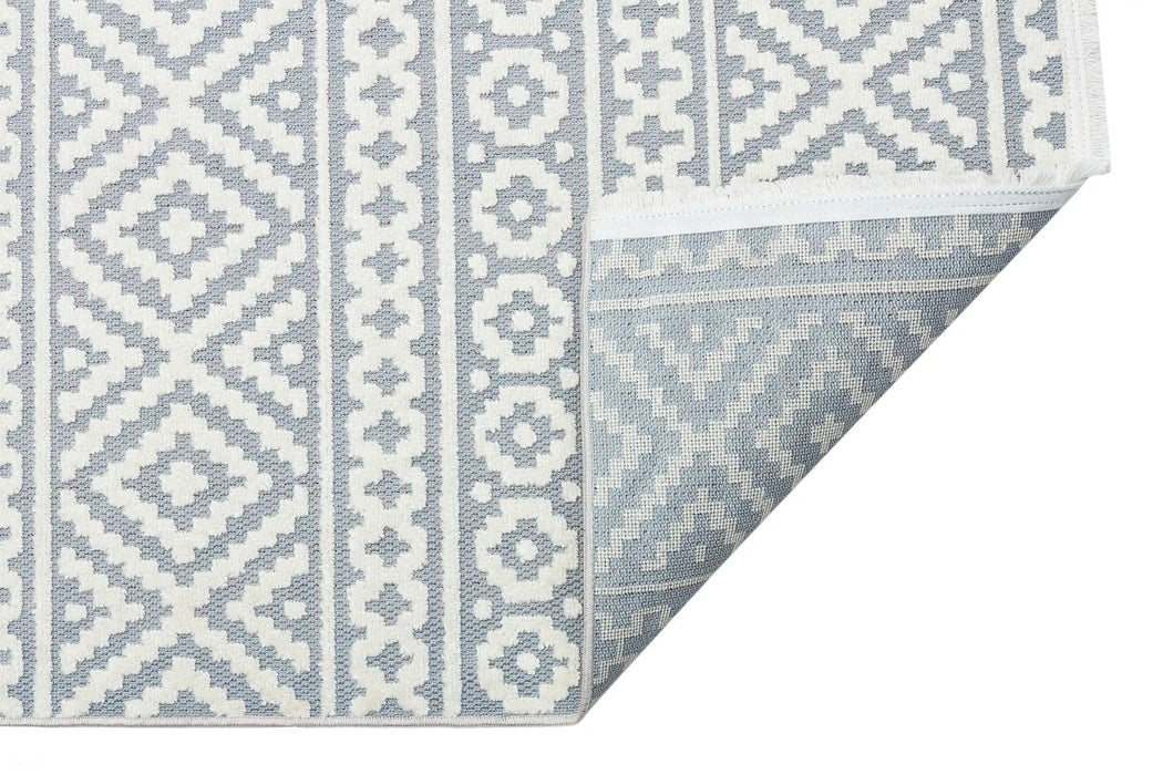 JAZZ Indoor / Outdoor JAZ02 Blue Blue Rug — RugsDirect Online