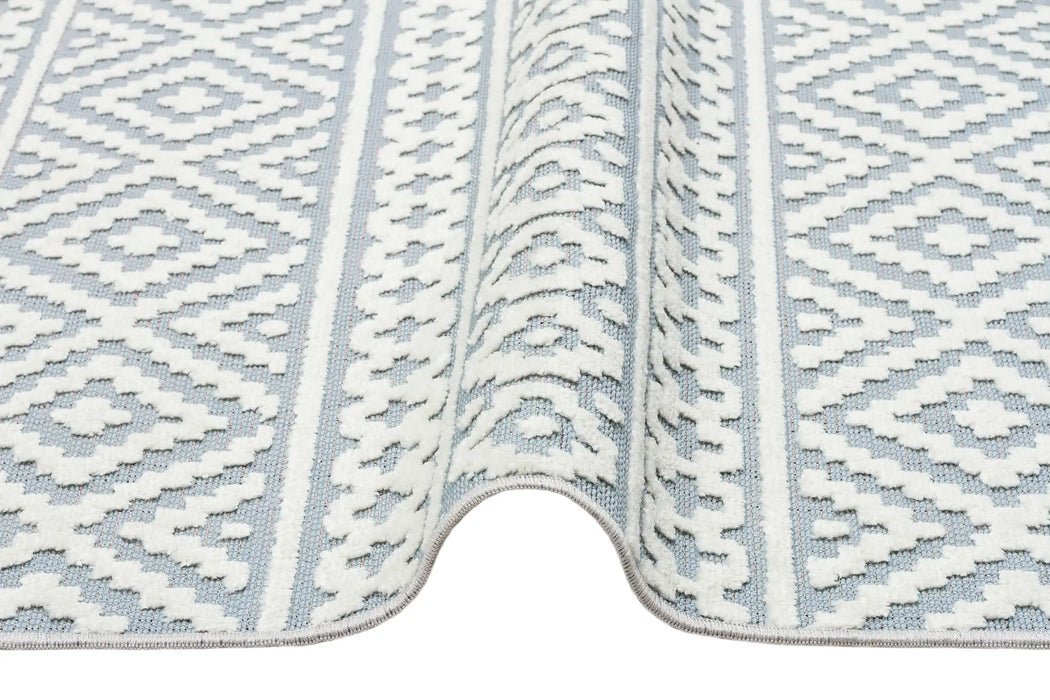Jazz Rug JAZZ Indoor / Outdoor JAZ02 Blue Blue Rug — RugsDirect Online