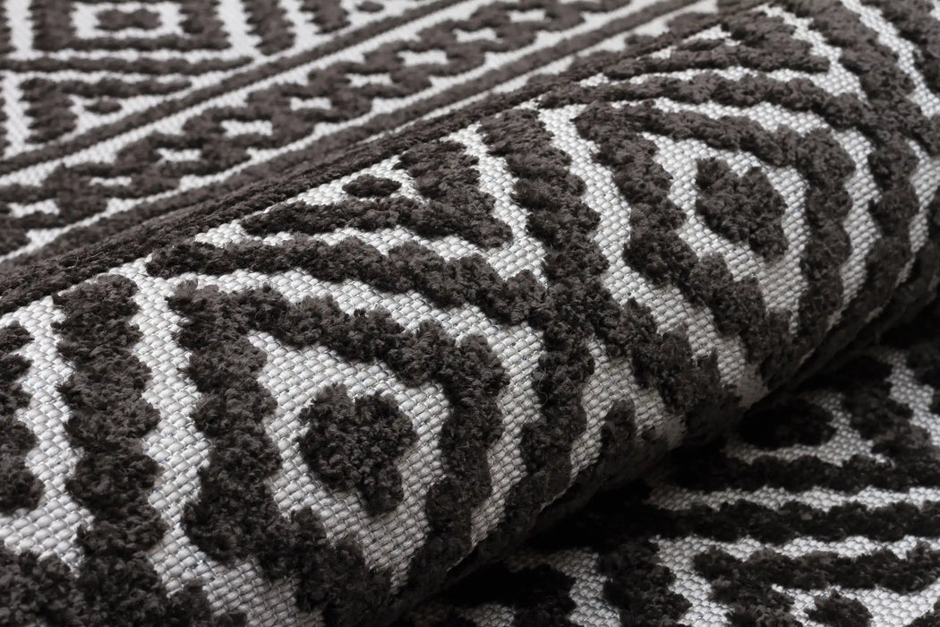 Concept Looms jazz rama jaz03 grey Grey Outdoor  Geometric Rug.