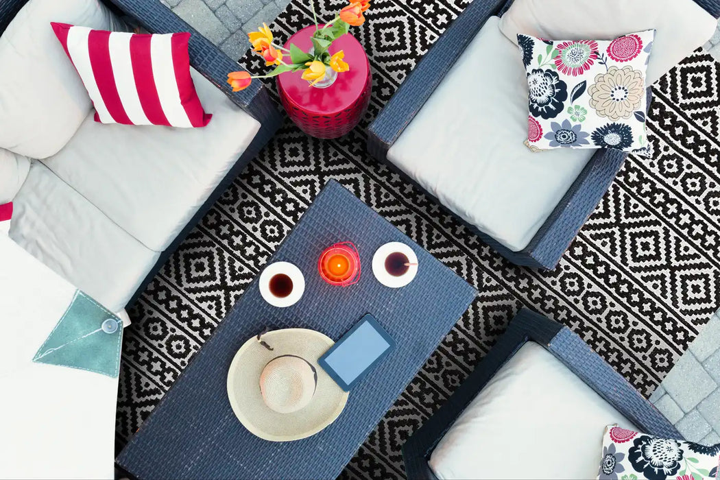 Concept Looms jazz rama jaz03 grey Grey Outdoor  Geometric Rug.