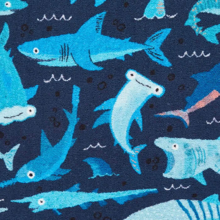 Catherine Lansfield Jawsome Sharks Blue - Washable