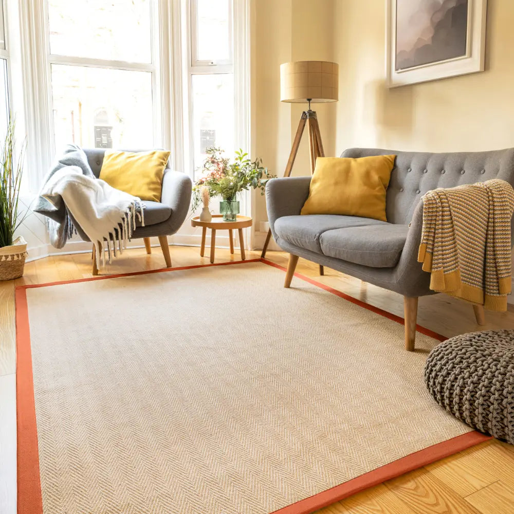 Border Juliette Orange Orange Rug — RugsDirect Online
