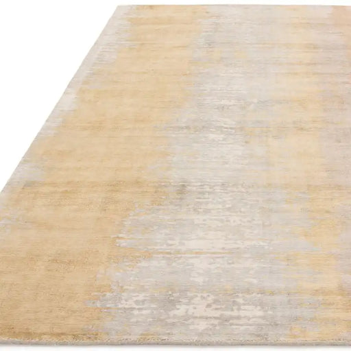 Asiatic juno citrine Yellow Living Room Striped Rug.