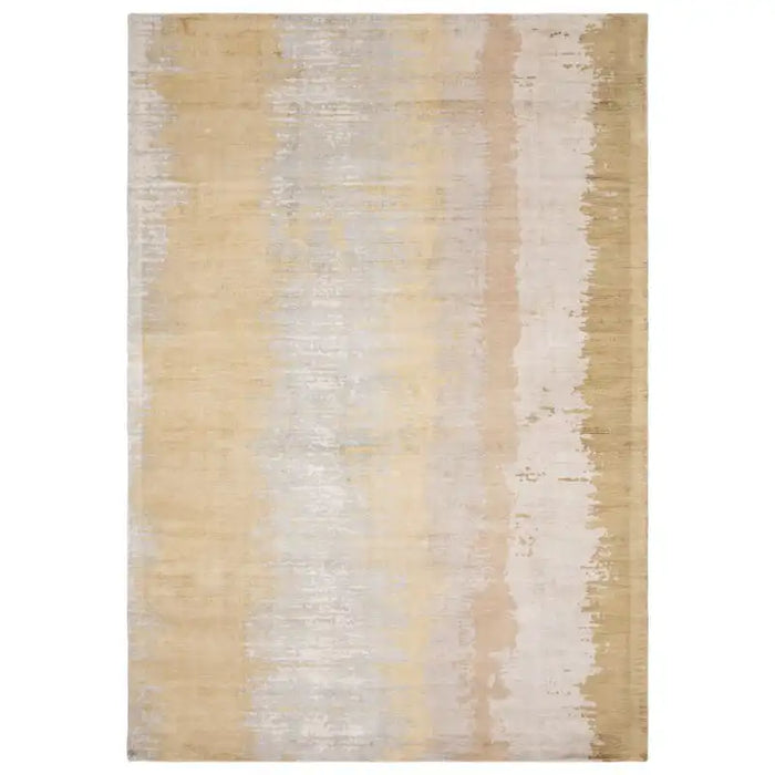 Asiatic juno citrine Yellow Living Room Striped Rug.