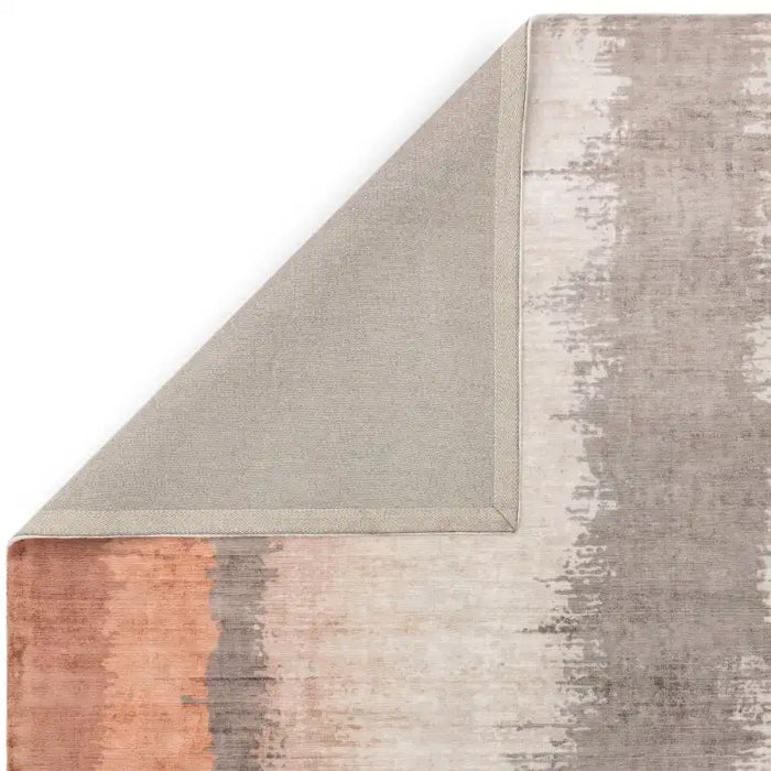 Asiatic juno ginger Orange Living Room Striped Rug.