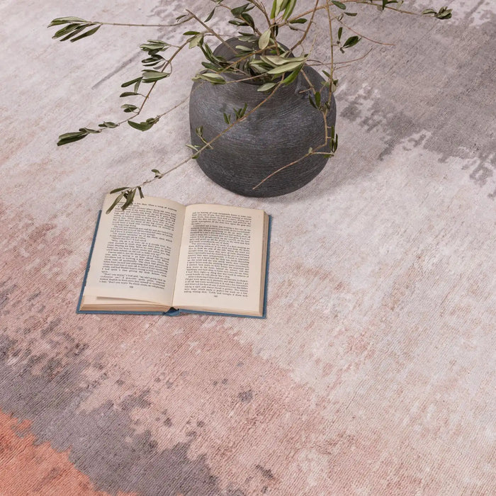 Asiatic juno ginger Orange Living Room Striped Rug.
