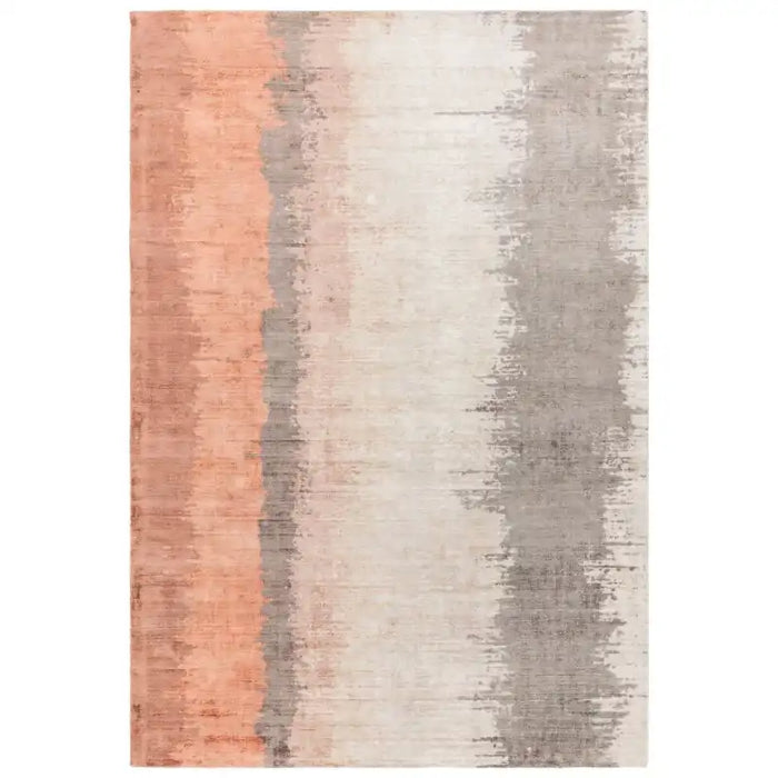 Asiatic juno ginger Orange Living Room Striped Rug.