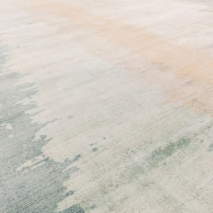 Asiatic juno verdant Green, Multicoloured Living Room Striped Rug.
