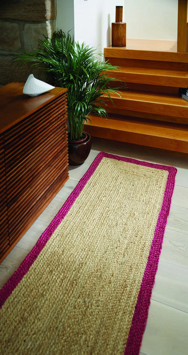 Origins origins jute raspberry Purple Outdoor  Flat Weave Rug.