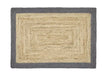Origins origins jute jute border grey Brown, Beige Outdoor  Flat Weave Rug.