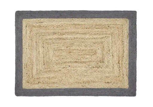Origins origins jute jute border grey Brown, Beige Outdoor  Flat Weave Rug.
