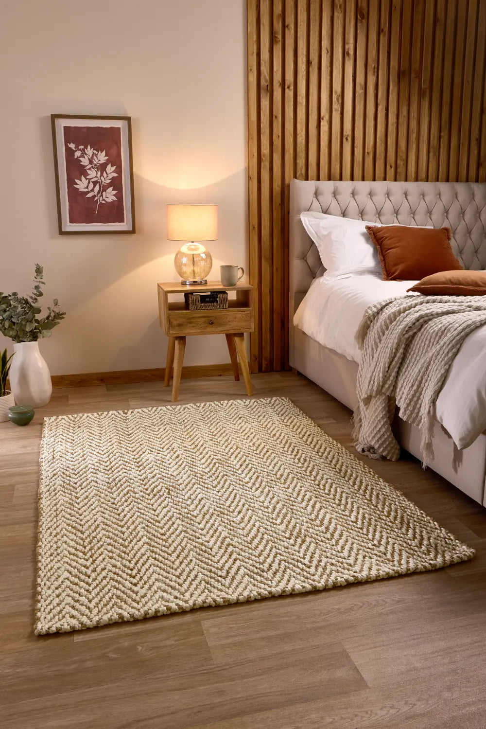 Jute Herringbone