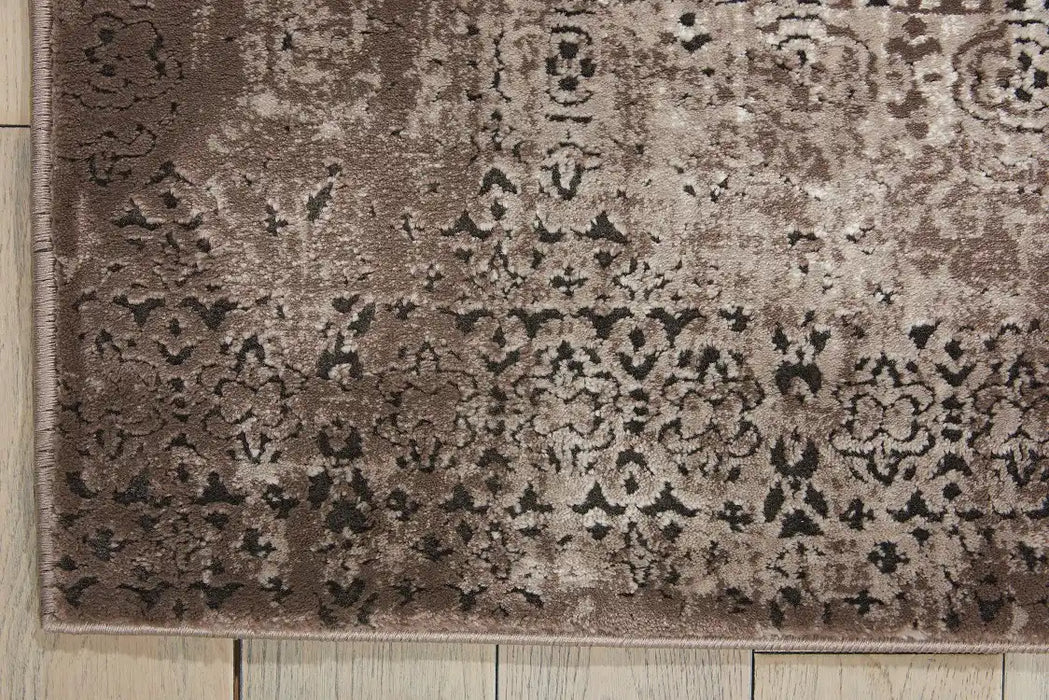 Nourison karma nourison krm01 ash Grey Living Room  Rug.