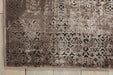 Nourison karma nourison krm01 ash Grey Living Room  Rug.