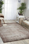 Nourison karma nourison krm01 ash Grey Living Room  Rug.